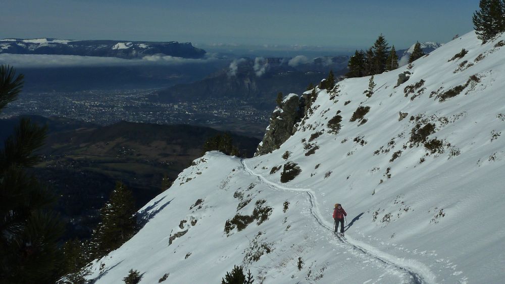 Traversée bis : la meme avec la vue sur Grenoble