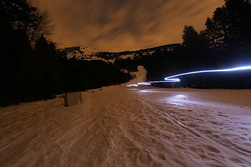 Un fantôme est passée : Un peu de light-ski-painting :)