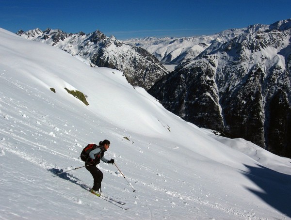 #5 Vallon de la Jasse : Grand ski au dessus de l Vallon de la Jasse : Grand ski au dessus de l'Eau d'Olle.