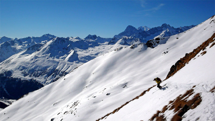 Pointe de Toule : Retour par les Pentes Sud de la pointe de Toule.