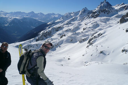 Versant eau d'olle : Première descente, avant la remontée vers la roche fendue