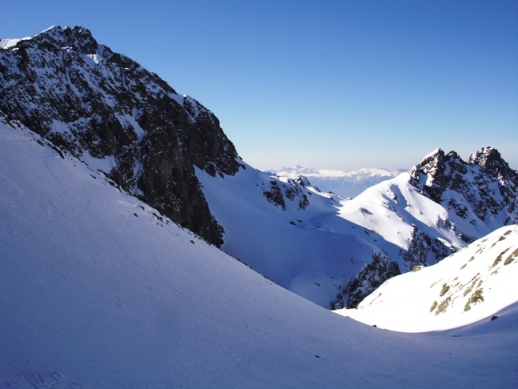 Joli : Vue sur le col de la Mine de Fer, c'est paisible et magnifique.