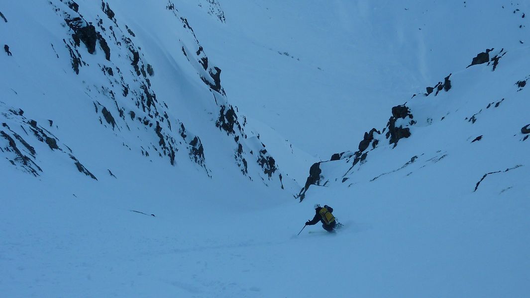 Couloir partie médiane : une bonne façon de boucler dans le secteur