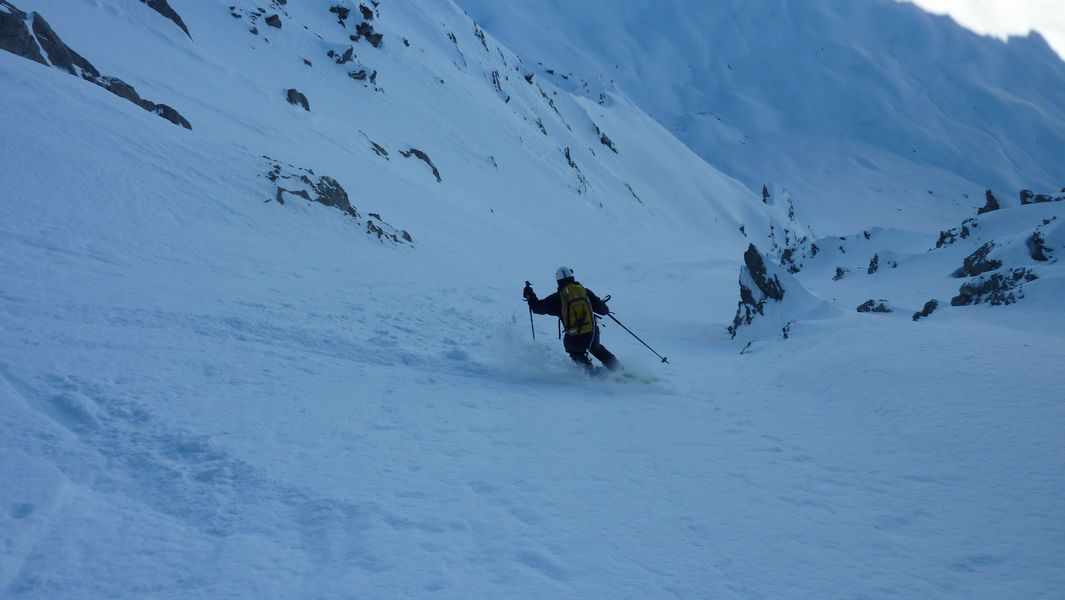 neige pas si mal en restant dans l'axe