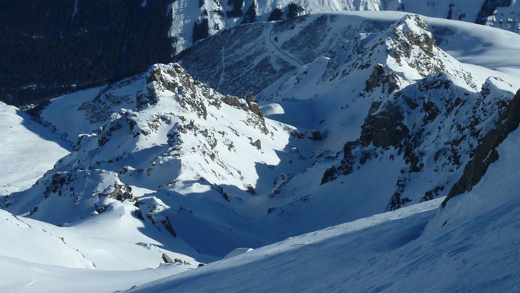 Combe Pierreuse : vue du haut