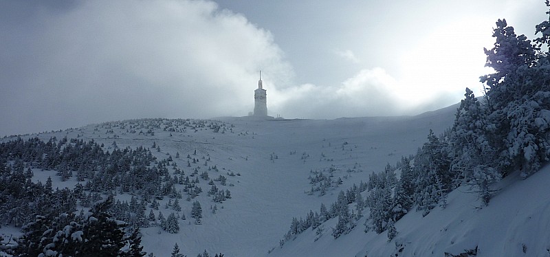 Eclaircie sur le Ventoux : pendant de la deuxième montée