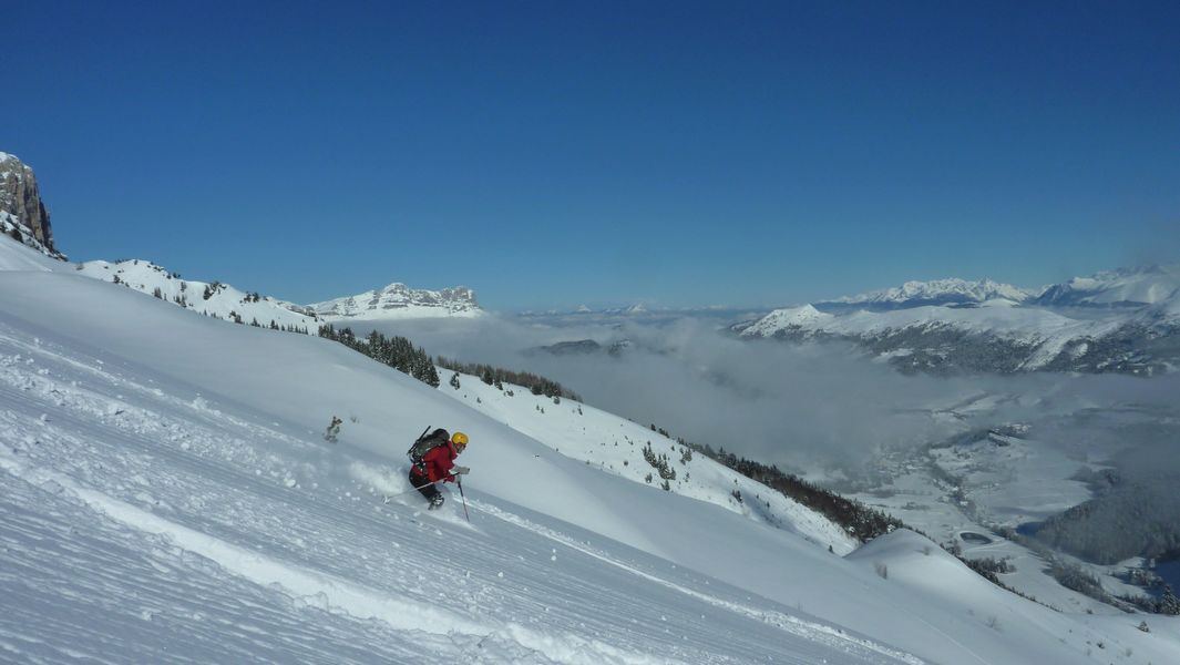 Yougs : grosse neige toujours devant la Grande Moucherolle