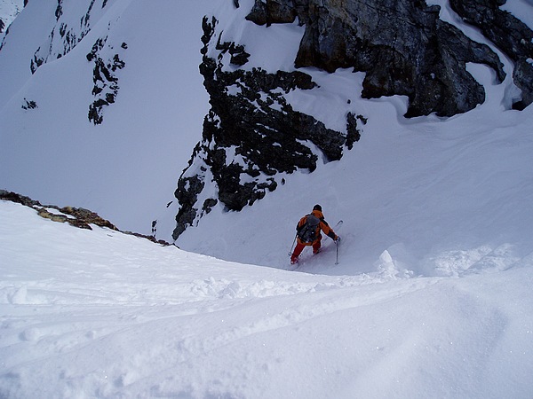 #8 Début de la descente : Pierre se lance dans le couloir. Début de la descente : Pierre se lance dans le couloir.