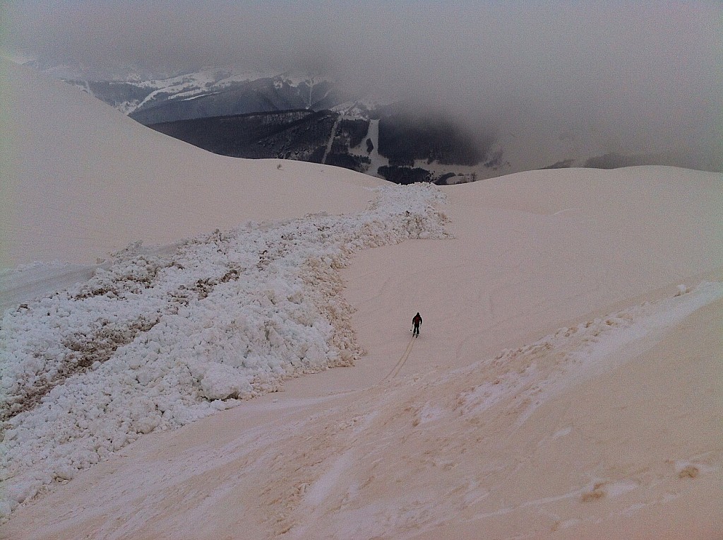 #4 L L'avalanche a dévalé : Jusqu'au replat de Pian Madoro.