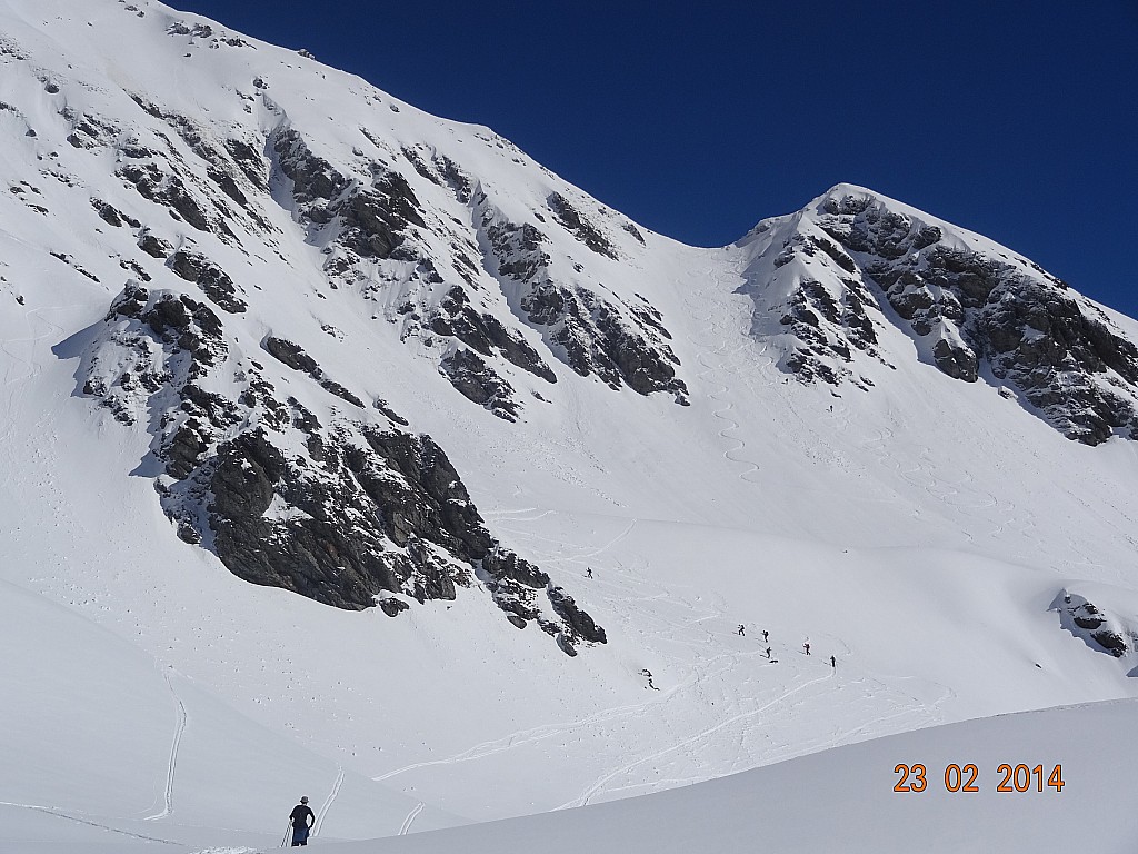 montée en direction du grand arc