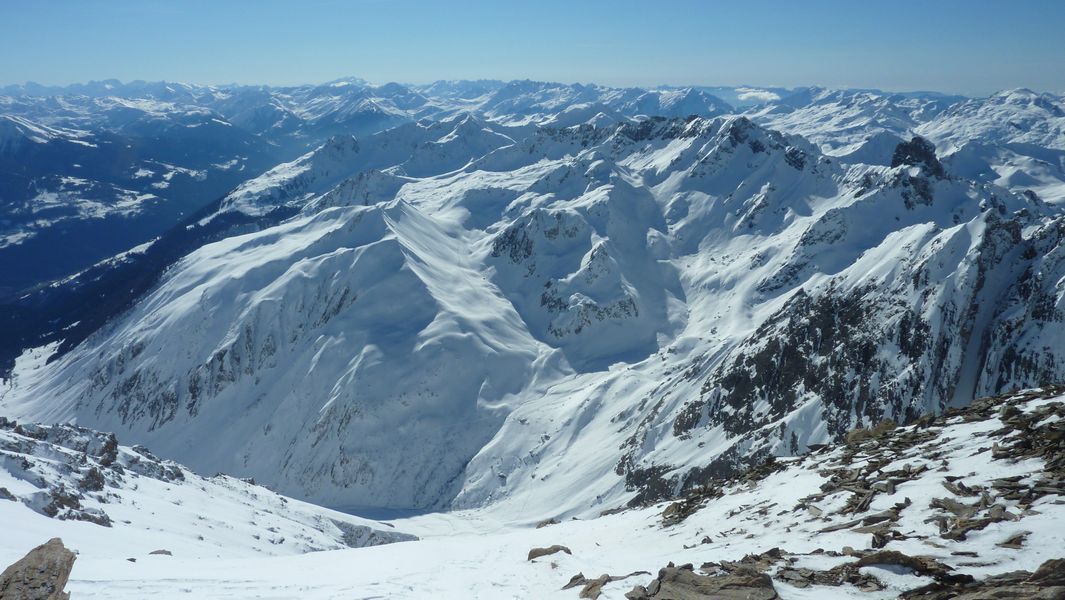 #10 Versant Ouest de la brèche : Mont Rosset, cretes de la Grande Parei et Pierra Menta entre autres Versant Ouest de la brèche : Mont Rosset, cretes de la Grande Parei et Pierra Menta entre autres