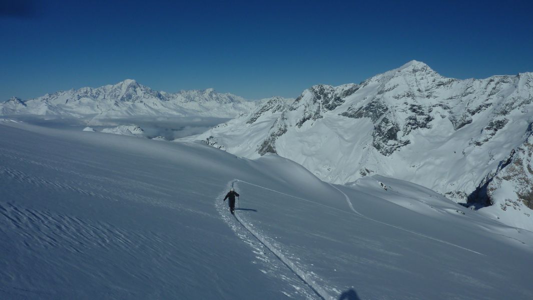 Dernières pentes : Du Mont Blanc au Pourri