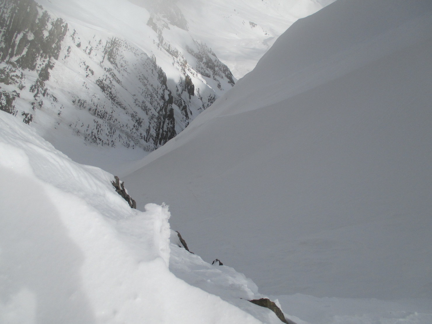 Couloir de la Coufa : là on peut plus se perdre...