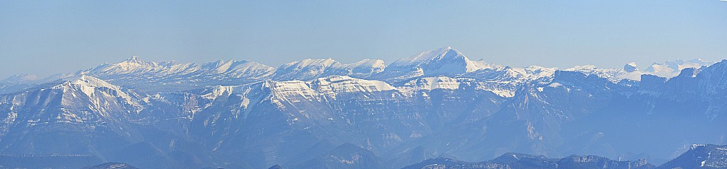 Arrivée au Veyou : Et découverte de la belle vue sur le Vercors