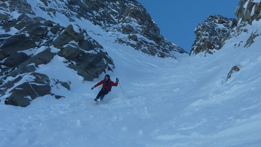 #16 le crux du couloir est passé le crux du couloir est passé