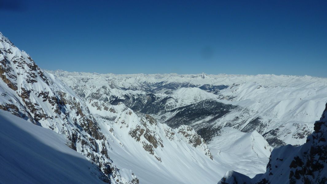 Queyras : le Pic de Rochebrune dépasse