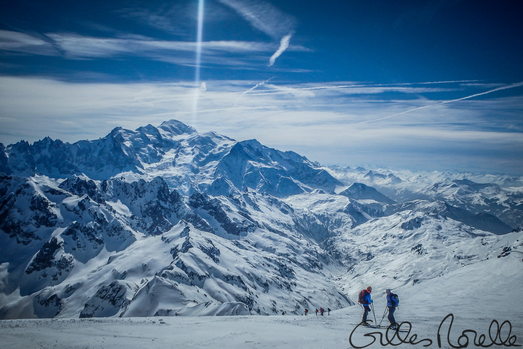 Au sommet (3096m) ! : Vue imprenable sur le Mont Blanc et toute la chaine alpine.