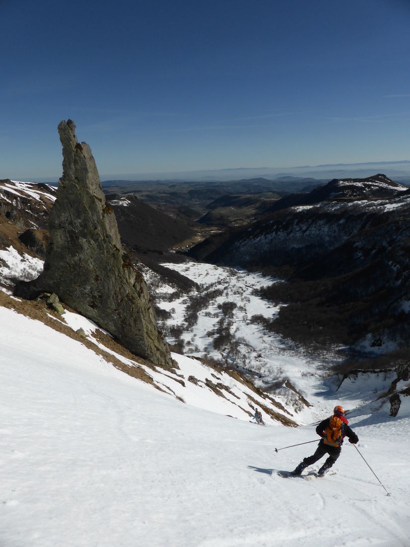 Directe du Ferrand : C'est toujours au top en amont de la cascade.