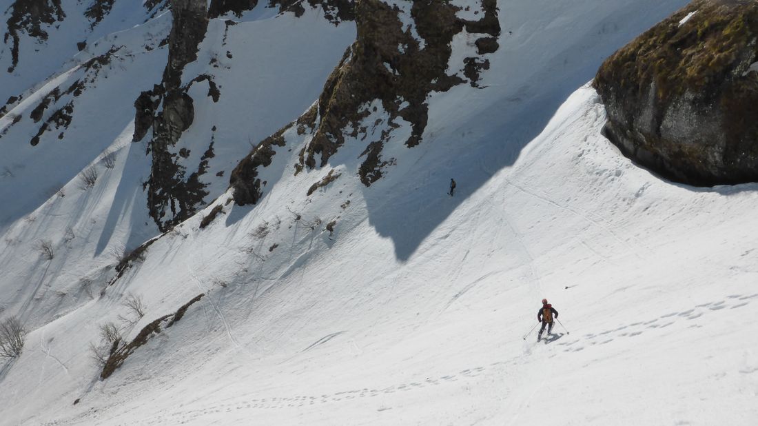 Directe du Ferrand : Aval de la cascade