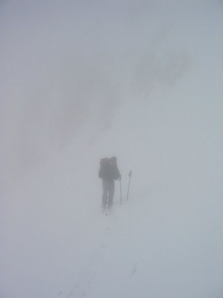 On est ou ? : Montee au GPS dans le brouillard du Col du Gleysin