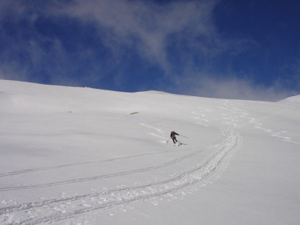 Descente 1 : 10 cm de peuf, rien de tel pour donner la banane