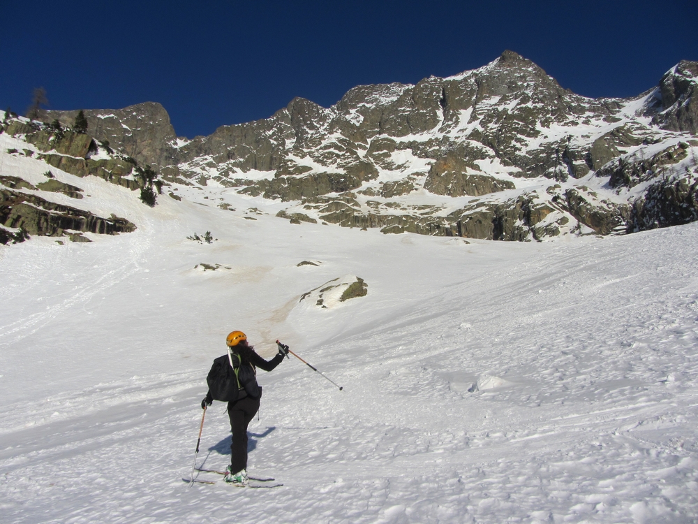 #20 Tour de l Tour de l'Argentera : Sous l'imposante face ouest de l'Argentera.