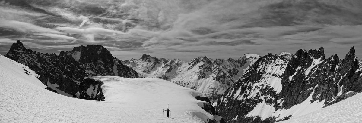 #7 Sommet du dernier replat : les Ecrins s Sommet du dernier replat : les Ecrins s'offrent à nous (photo El-Manu)