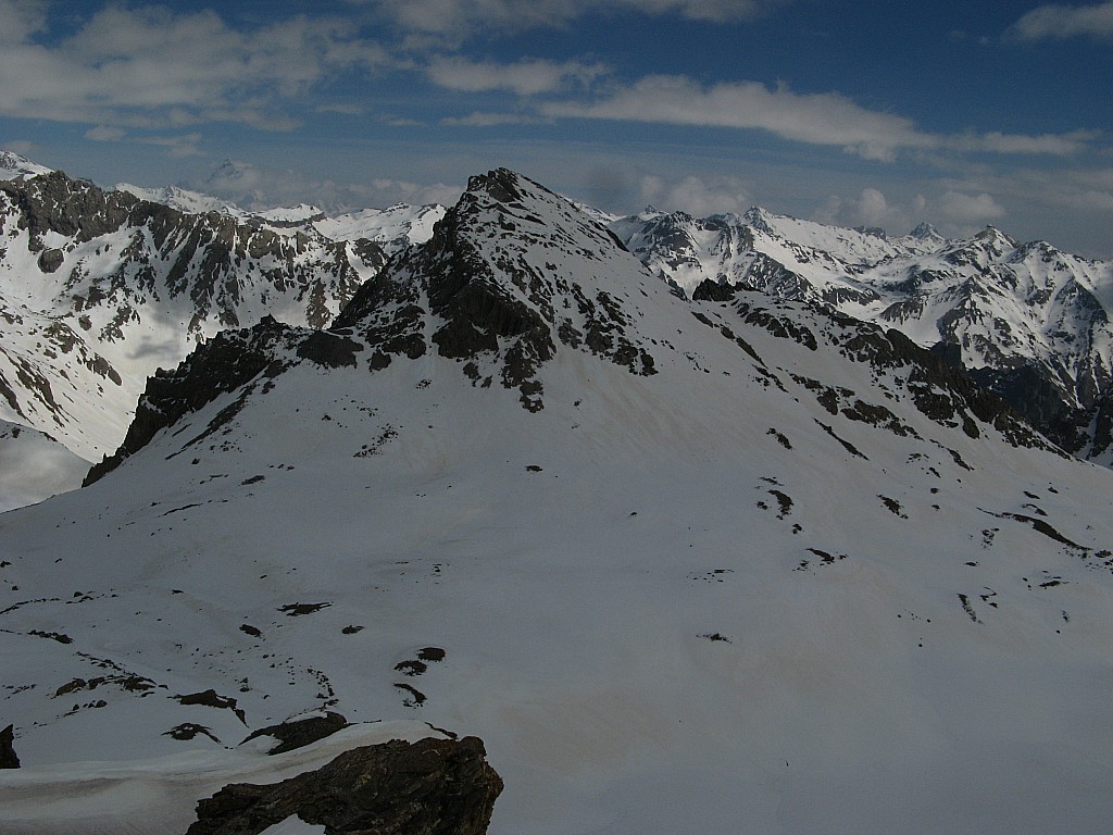 Vue sur le versant italien! : Vue sur le versant ouest du col de Stroppia 2865m.