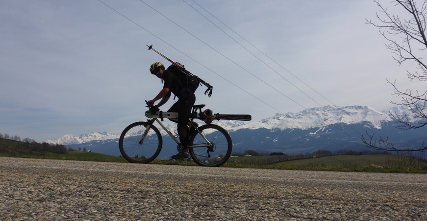 Velo-Ski-Velo : Presque fini la première manche de vélo...