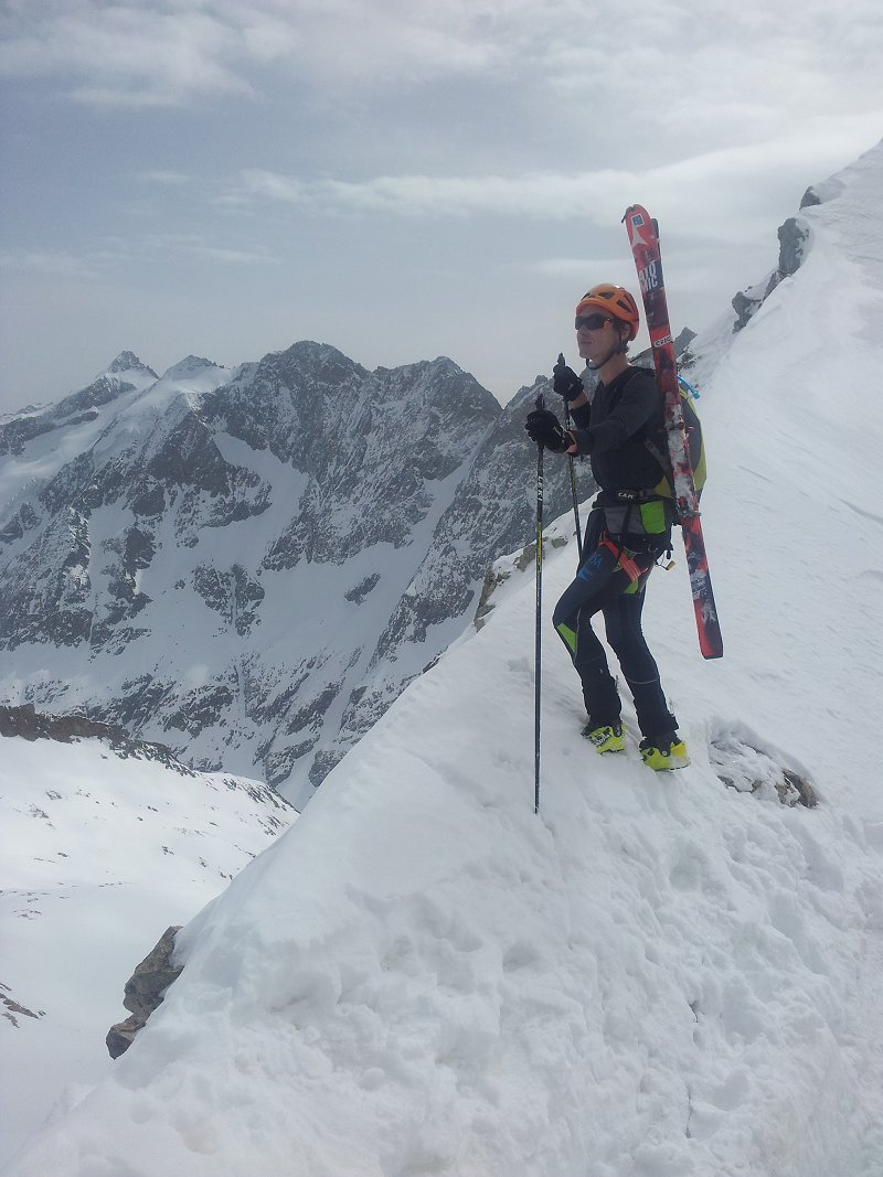 Au col des neiges : Vue sur Roche Faurio