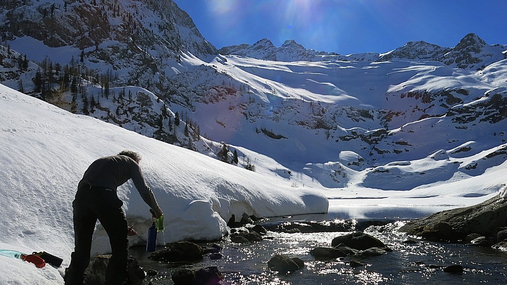 #8 Lac sottario della Sella : J2: départ du refuge Livio Bianco Lac sottario della Sella : J2: départ du refuge Livio Bianco