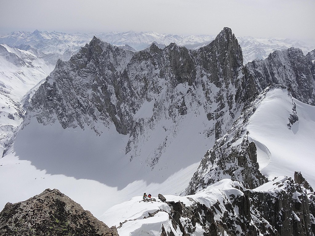 #5 Aiguille de Talèfre : Sortie sur l Aiguille de Talèfre : Sortie sur l'arête depuis le sommet