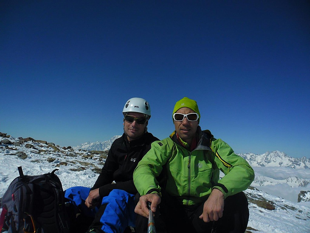 Mont Vélan : Seb et moi, au sommet