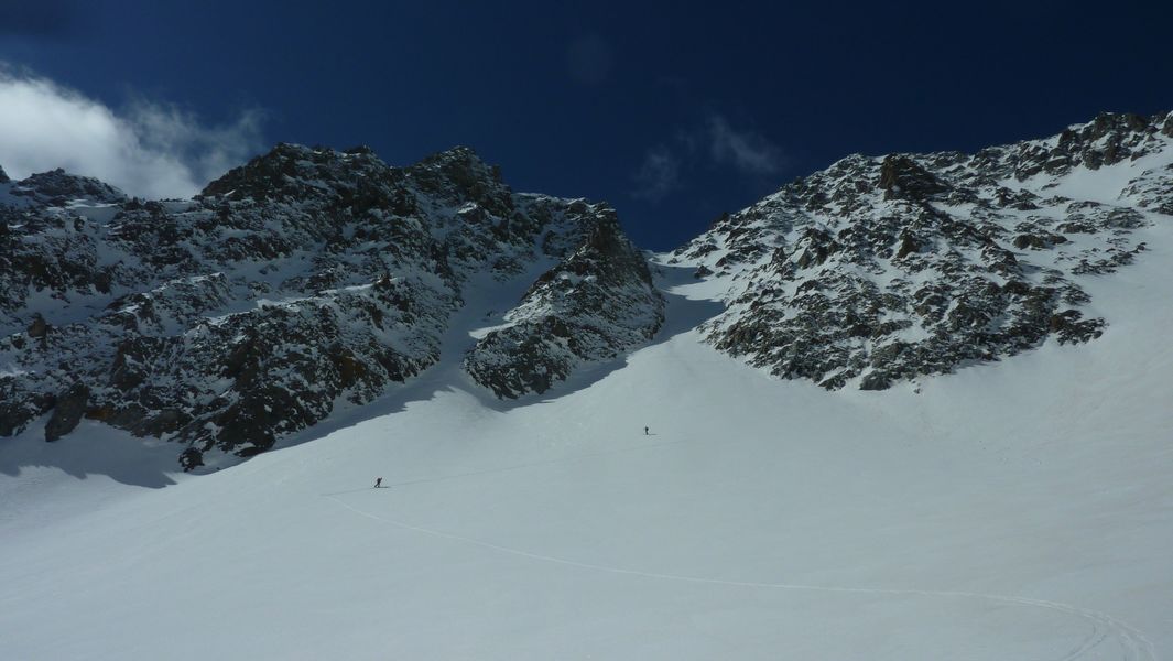 couloir Chantriaux : plus que 350m à remonter...