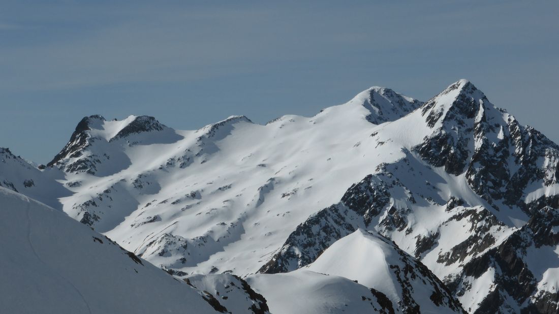 Glacier du Rocher Blanc : Et le Rocher Badon à droite