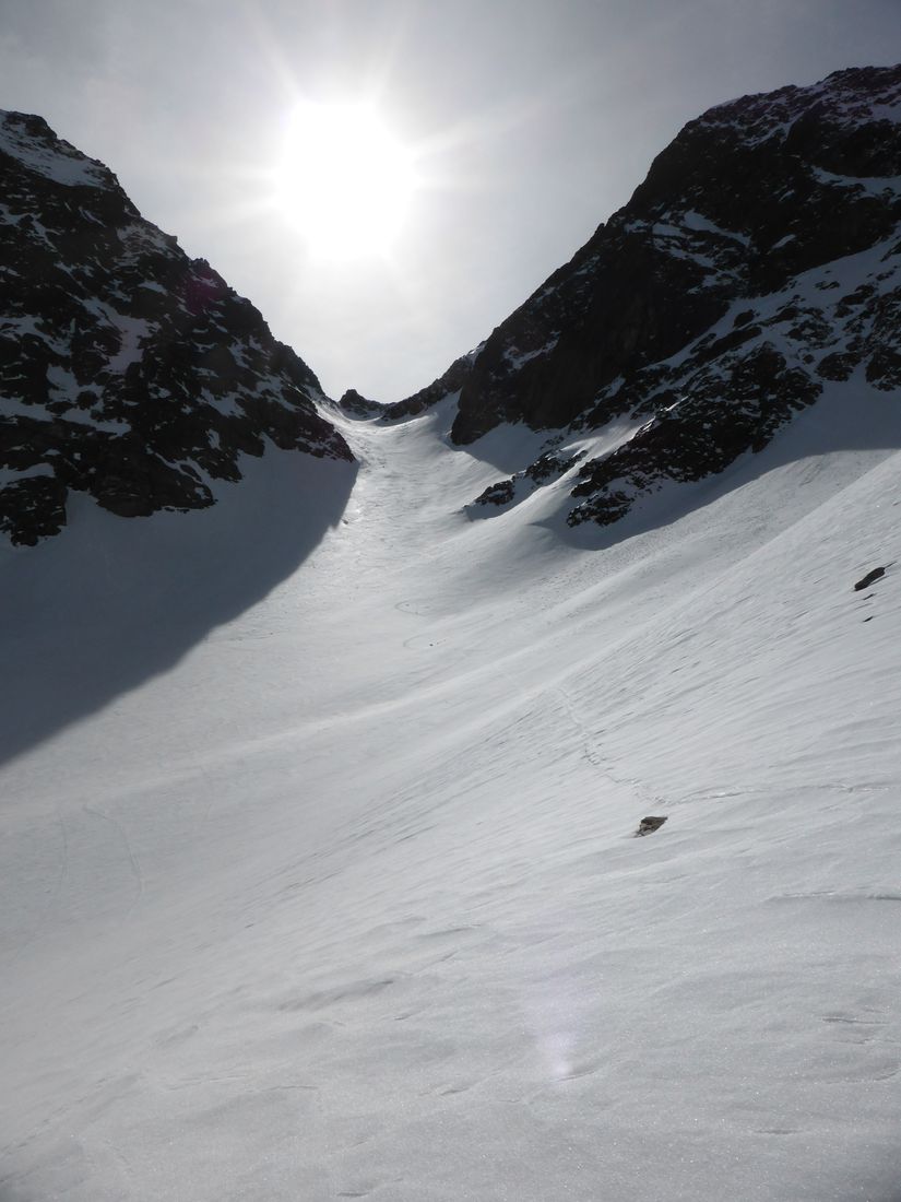 Glacier d'Arguille : Un joli toboggan