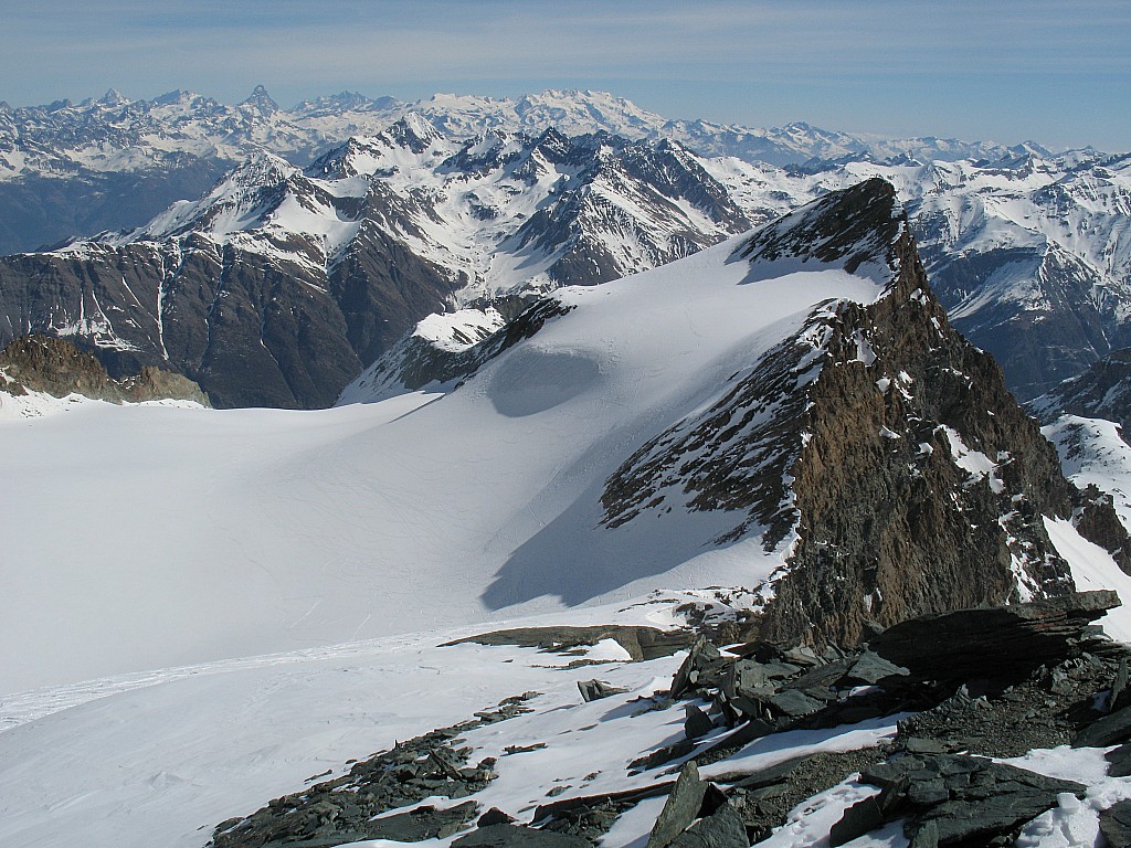 Punta Nera della Grivola : Vers le Valais