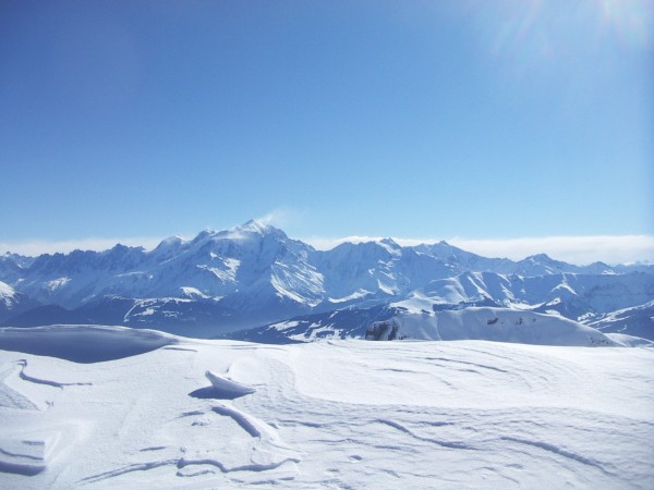 Vue du Col Est : Le Mont Blanc qui fume!