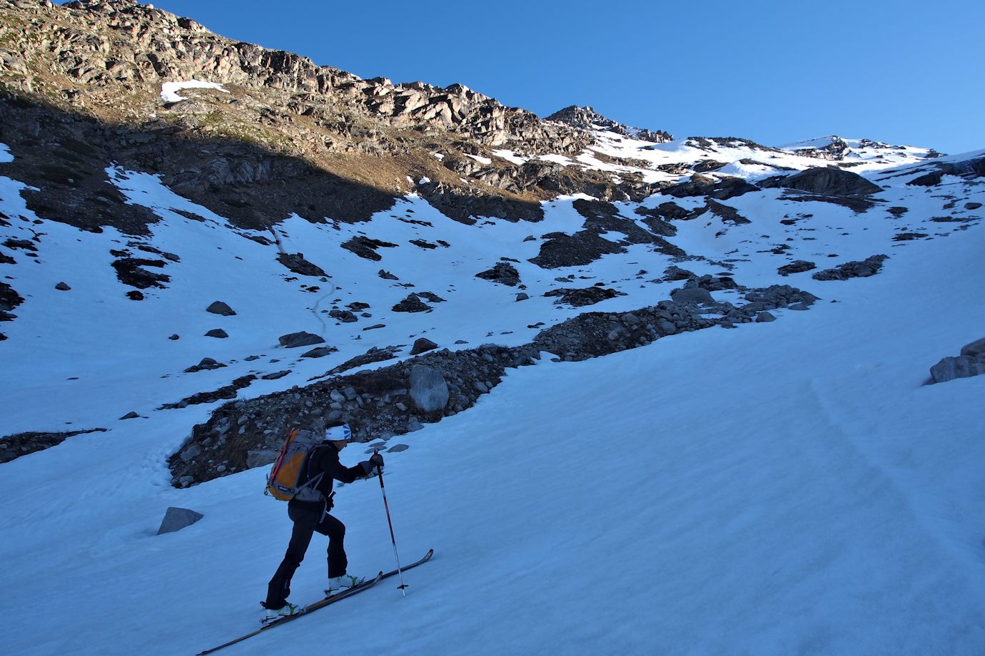 Ruisseau du Mulinet : Bon grip pour une montée efficace.