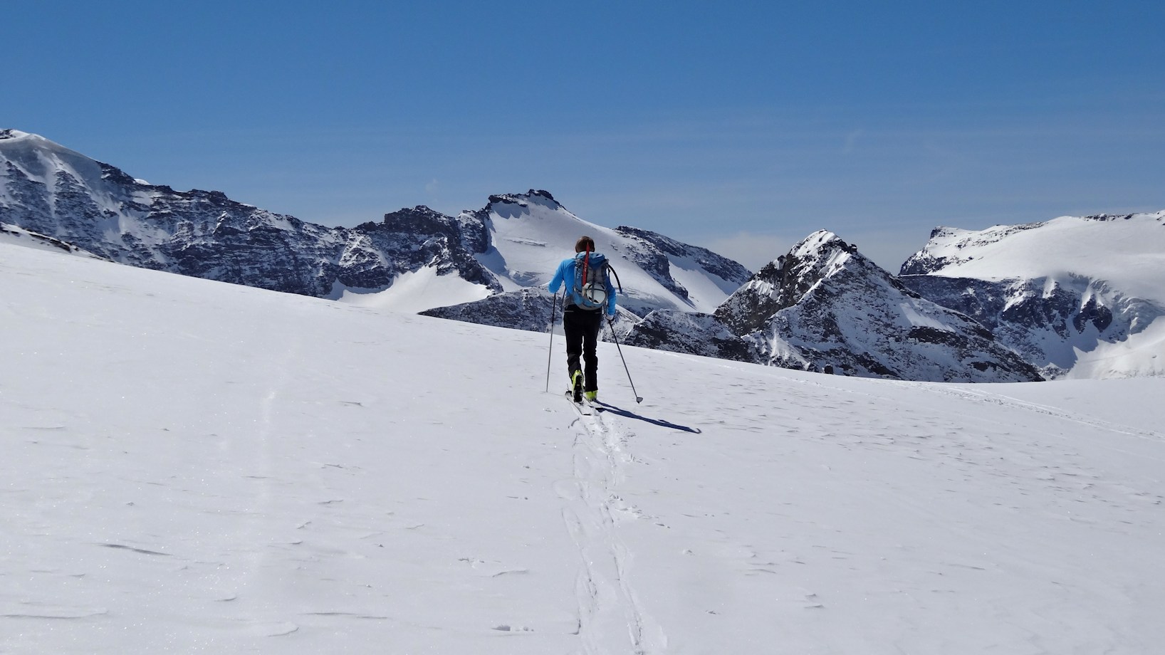 Col du Grand Méan : Devant les Ciamarella.