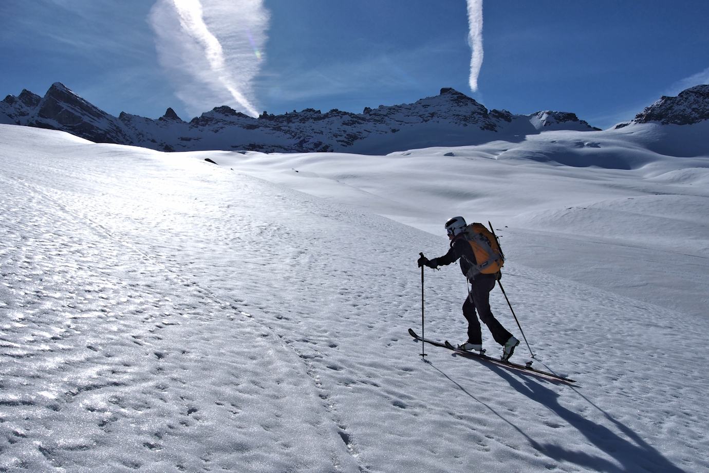 Glacier du Mulinet : Roc du Mulinet, Pointe de Gros Cavallo , Pointe Mezzenile ...