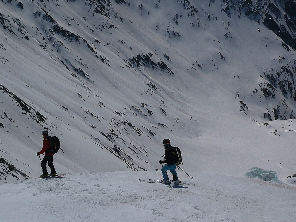 ratissieres : debut de la descente