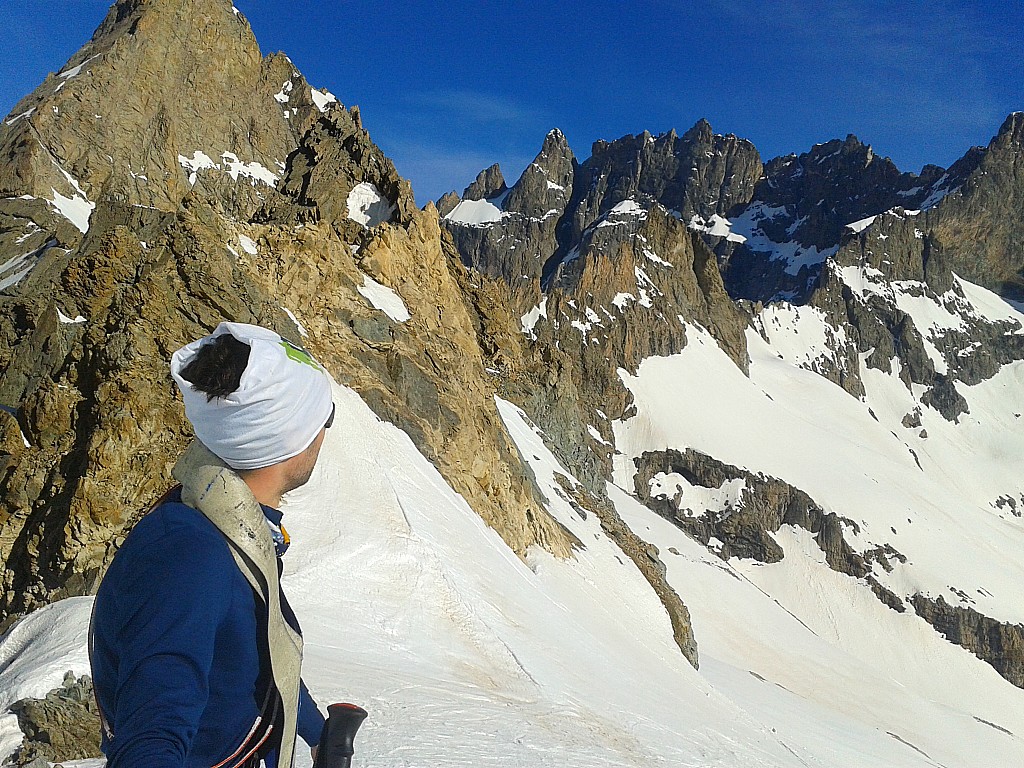 Tour Meije : Depuis le col du clot des cavales...Rêves et projet... Meije(s) , Pavé, Gaspard.... l'embarras du choix