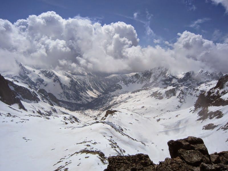 Le Boréon : Vu panoramique de toute la descente que les nuages ont sauvegardé ...