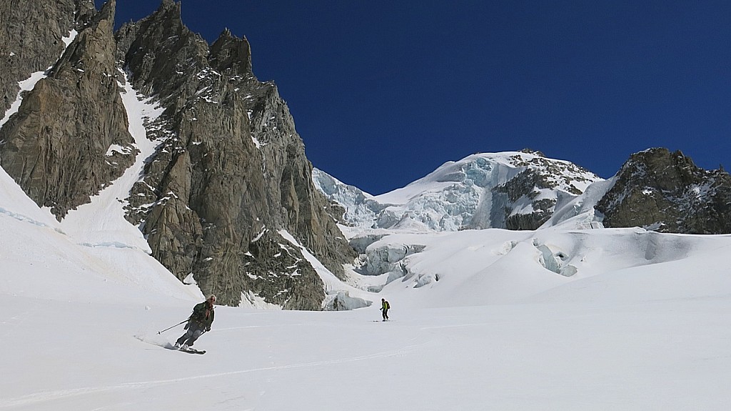 Glacier de Talèfre : Bernard fume la moquette