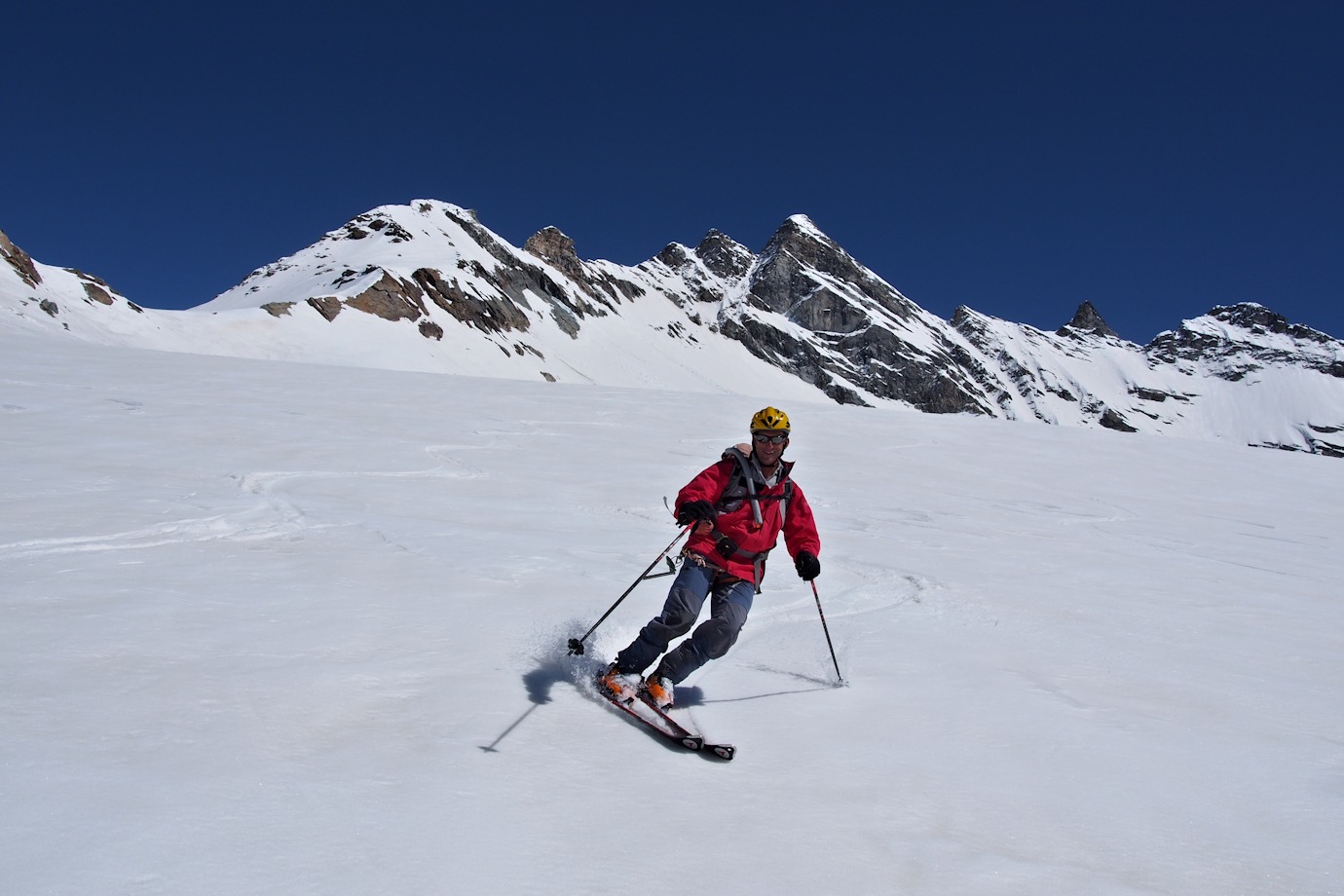 Paul se fait plaisir : Malgré l'heure avancée, les conditions sont vraiment bonnes.