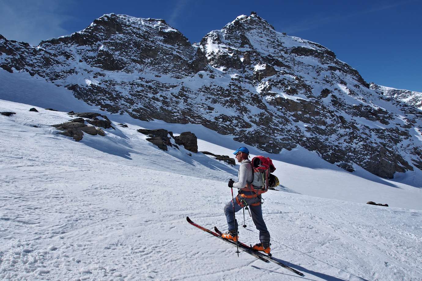 Sous la Pointe de Bonneval : Un moment difficile pour paul; les jambes sont lourdes