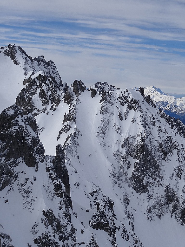 couloir d'en face : tracé sous nos yeux