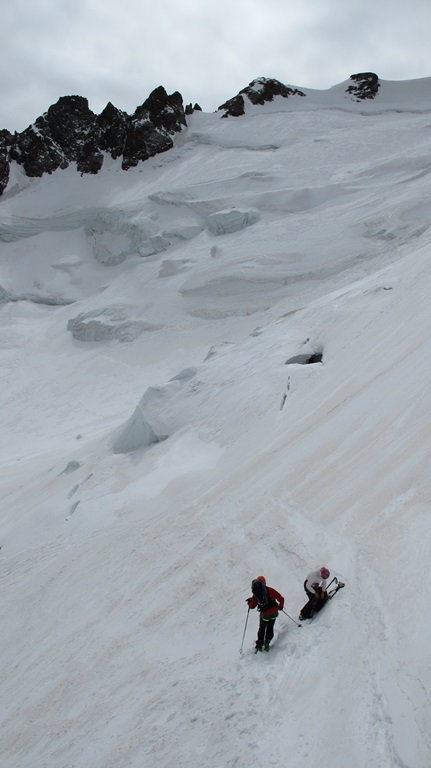 #30 Glacier de l Glacier de l'homme : Début de descente, tout de suite de l'ambiance