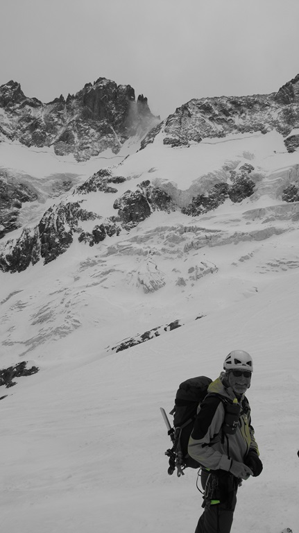 #35 Glacier de l Glacier de l'homme : Col Claire en glace vive...